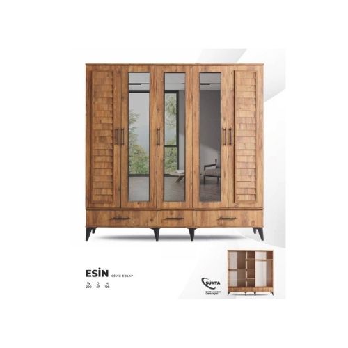 Esin 5 Kapılı Gardrop
