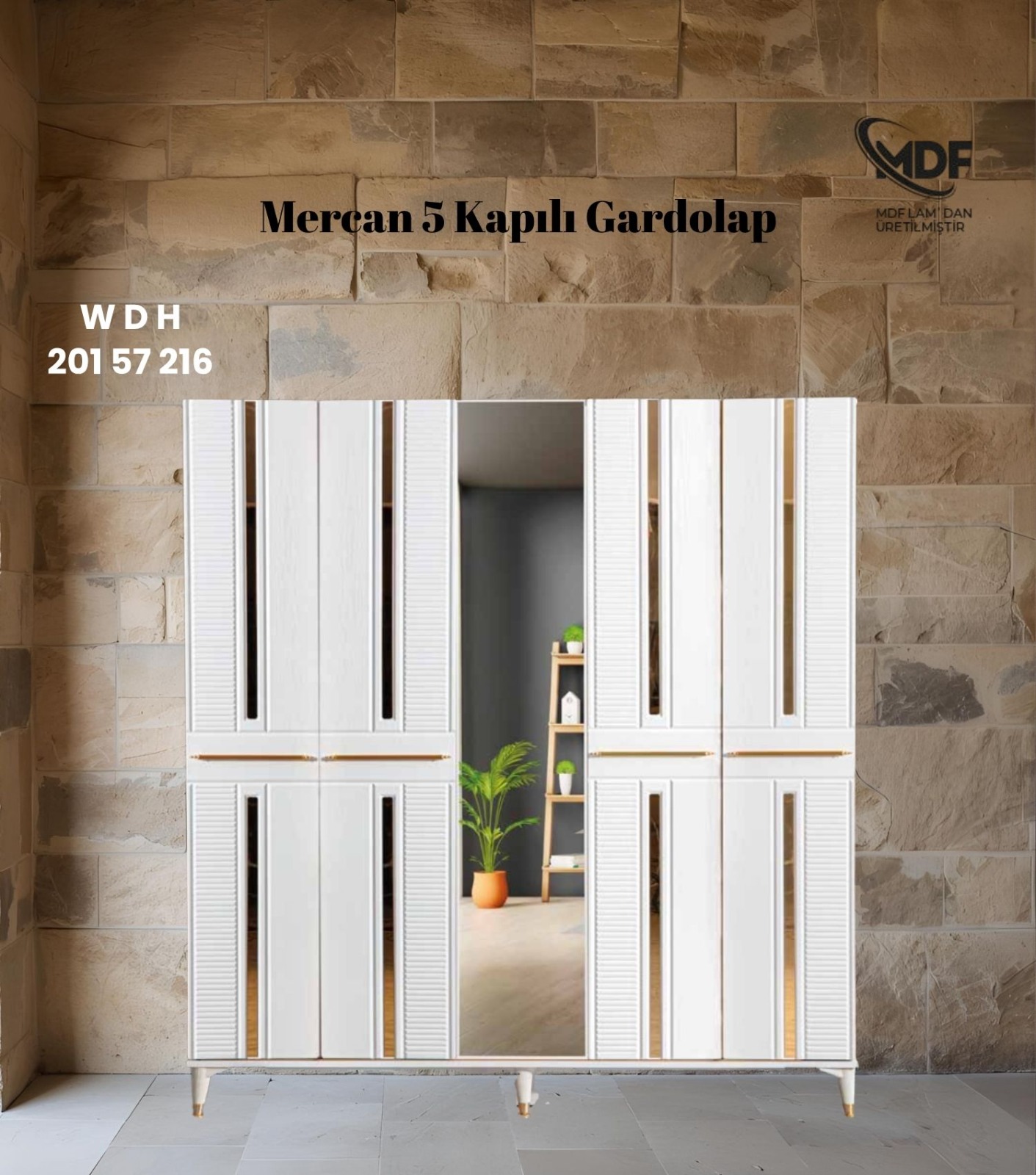 5 Kapılı Gardolap