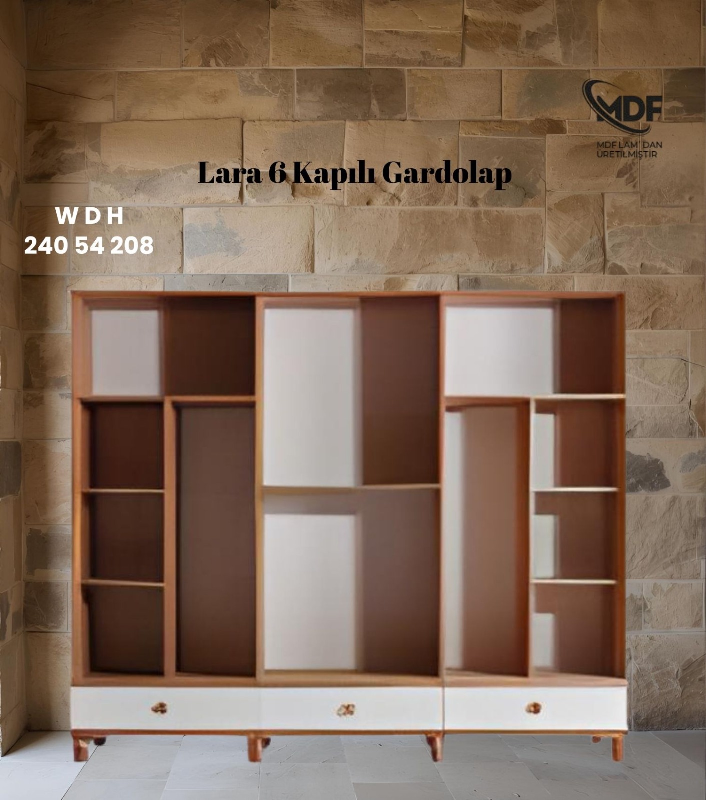 Lara 6 Kapılı Gardolap / Dolap